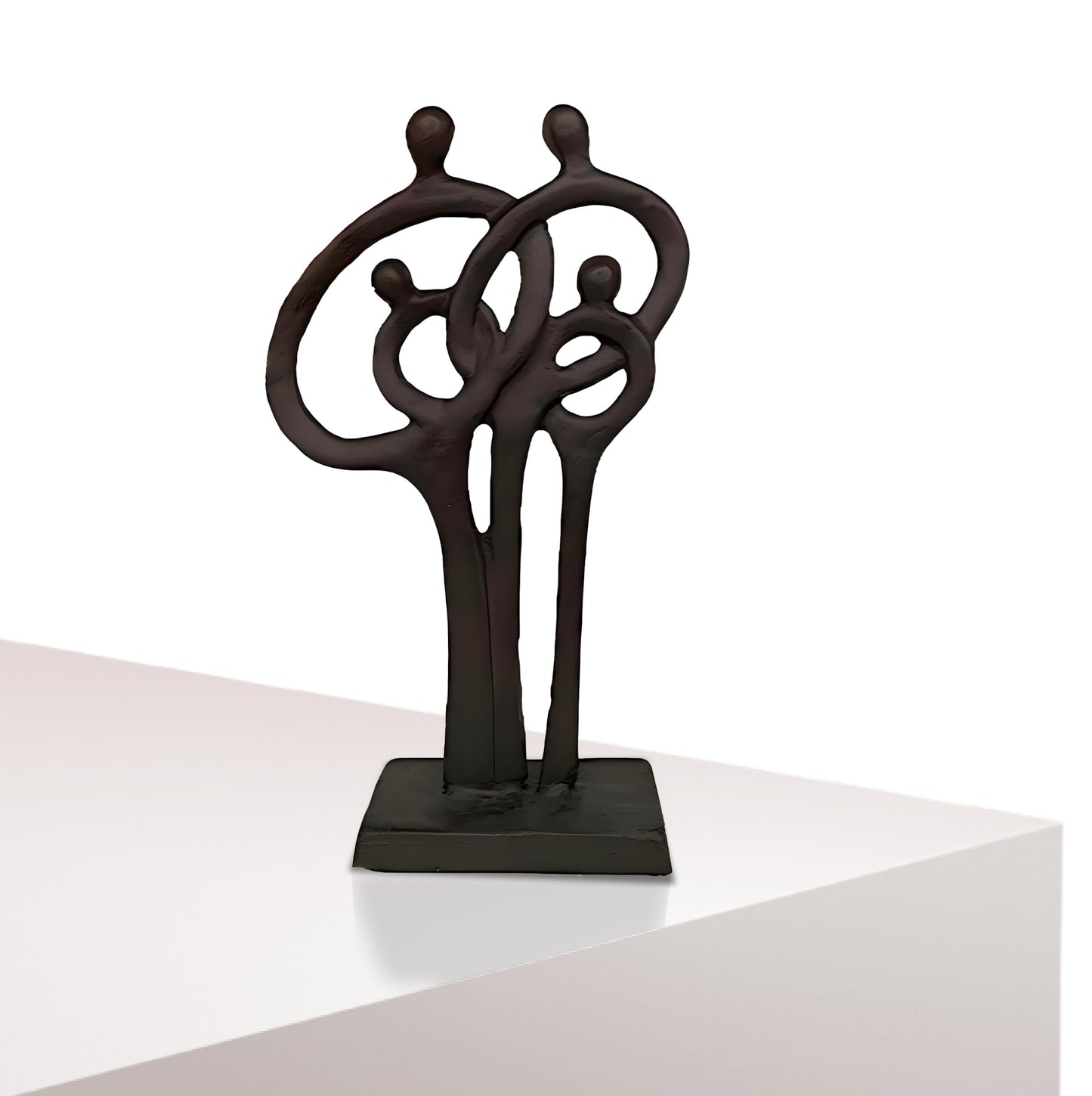 Wedding Bronze Statue 8,5 Inch - Cast Iron Sculptures and Statues for Home Decor - Aniversity Gifts for Men - Metal Art Decorative Objects - Cast Iron