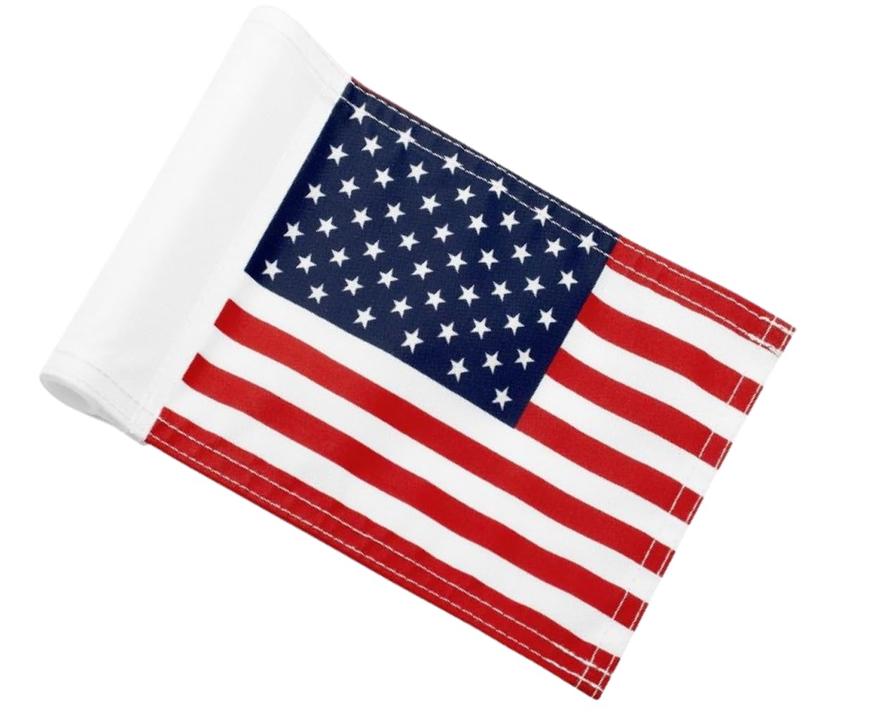 8x6 Inch Double Sided Golf Polyester Flag in 420D Nylon - Small Banner in American Pattern Printing with Tube Inserted - Mini Practice Putting Flags for Backyard - USA Flag for Indoor or Outdoor