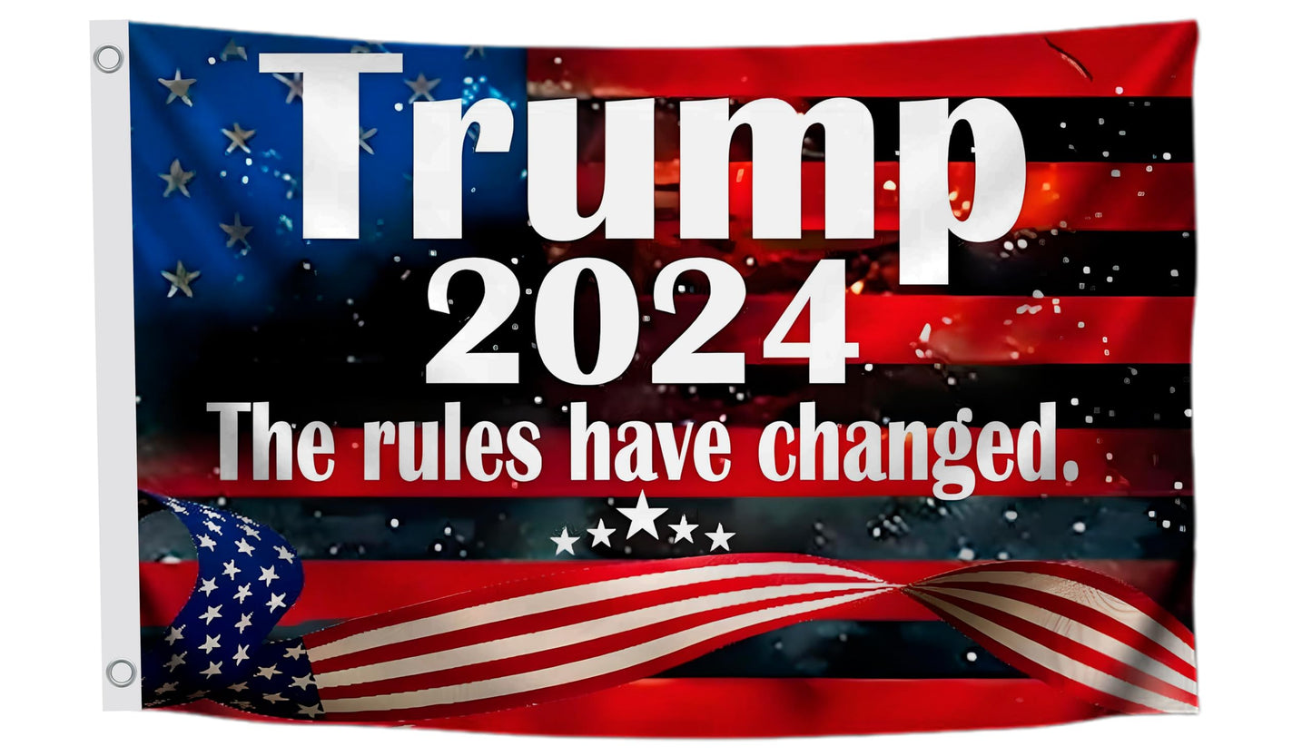 3x5 Ft 2024 Polyester Flag Take America Back - Large American President Republican Banner with 2 Grommets - Donald Room Single Sided Flags for Republicans - Political Home Banner - Keep America Great