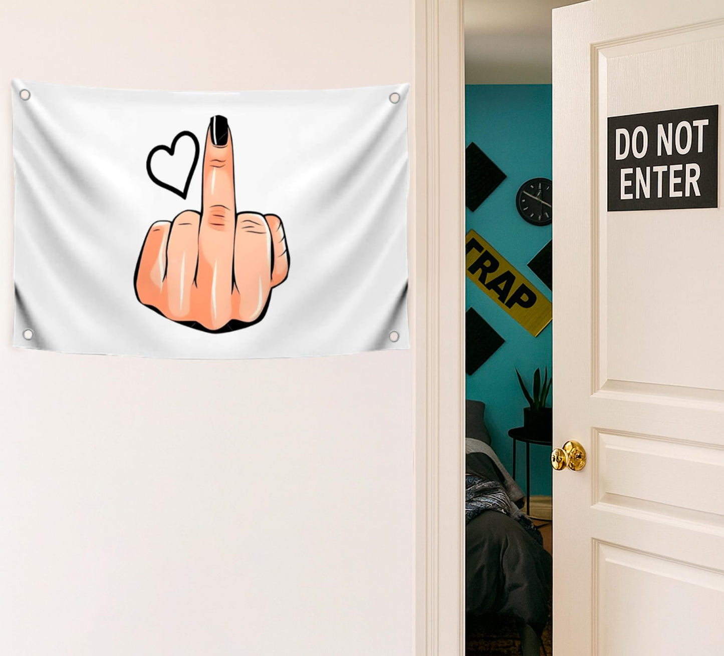 3х5 Ft Сool Brutal Polyester Flag with Four Brass Grommets - Provocative Banner with Sarcastic Undertone - Flags with Bright Social Statement for Home - Unconventional Solution for Decor your Property