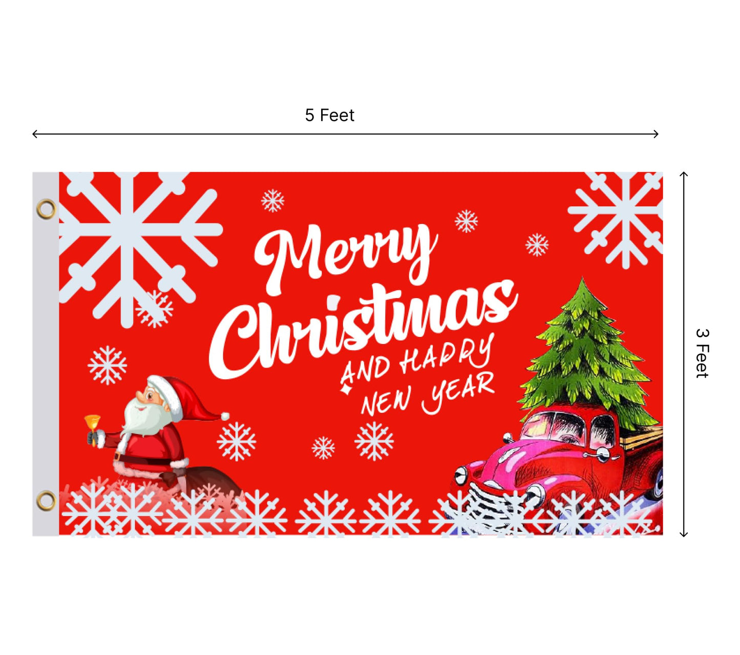 Set 12X Seasonal Polyester Flags 3x5 Feet - Spring Summer Fall Winter Halloween Christmas Outdoor Single Sided Flag - Seasonal Flags with 2 Brass Grommets Decor - Holiday Garden Flag for Outside