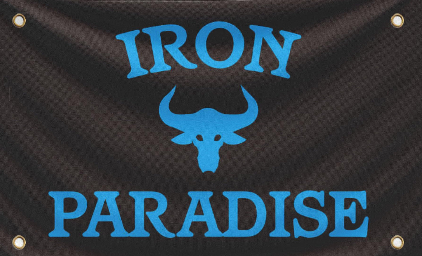3x5 Ft Iron Paradise Polyester Flag with 4 Grommets - Banner Home Garden Decoration Wall Gym Single Sided Flag - Holiday Party Indoor Outdoor Decor - Motivational Flags Fitness - Banners for Room Guys