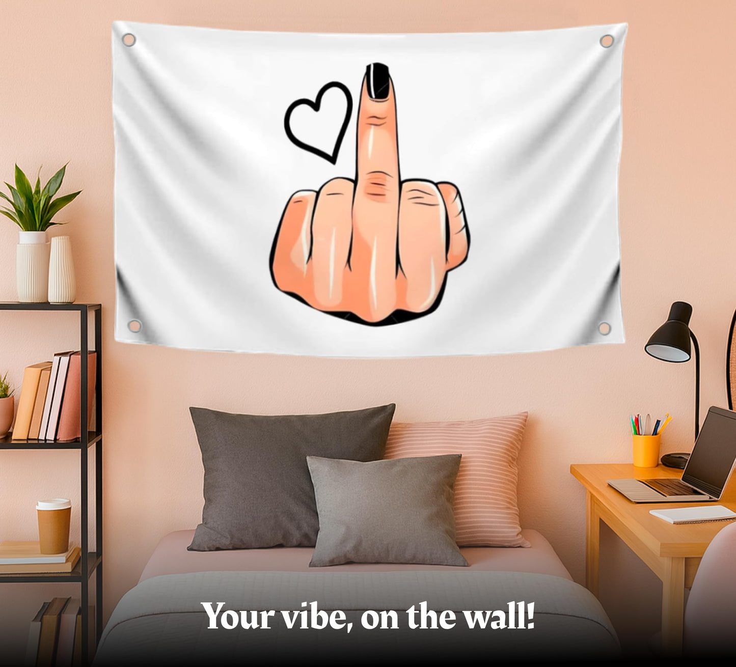 3х5 Ft Сool Brutal Polyester Flag with Four Brass Grommets - Provocative Banner with Sarcastic Undertone - Flags with Bright Social Statement for Home - Unconventional Solution for Decor your Property