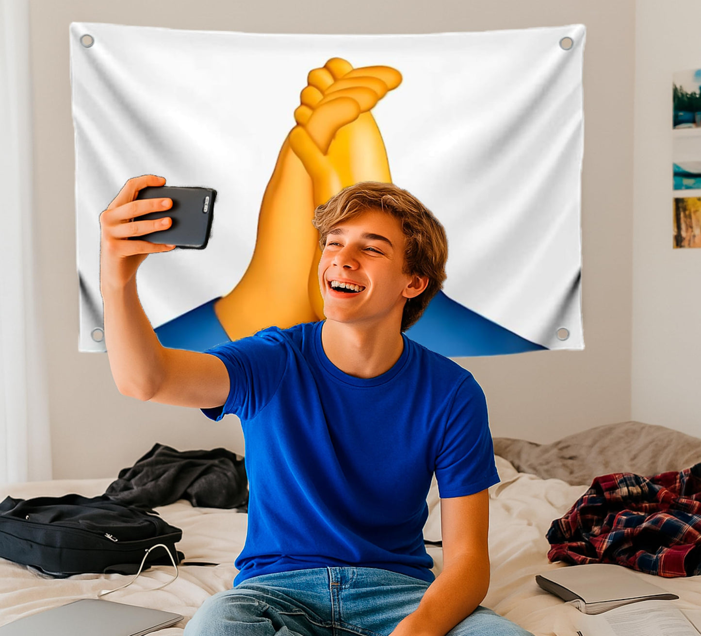 3x5 Feet Funny Art Flag with Four Brass Grommets - Polyester Single Sided Meme Banner for Outside and Inside Use - Cool Apartment Poster for Bedroom or Bathroom Wall Decor - Party or Office Decoration