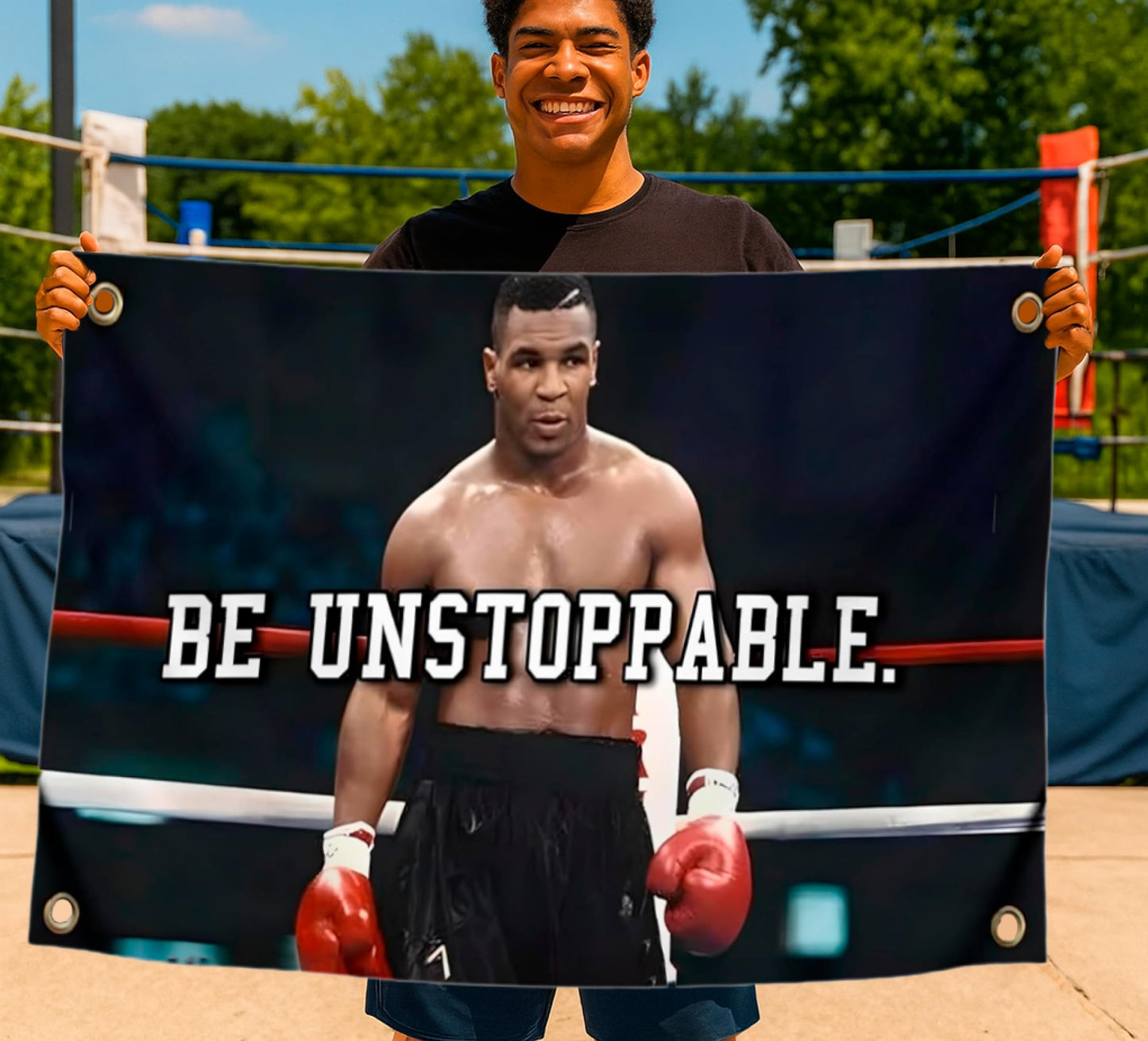 3x5 Ft Sports Polyester Muhammad Flag with Four Grommets - Ali Banners, Cool Inspirational Funny Poster Durable Decorations Wall Motivational Quote Flag for Indoor and Outdoor - Mohammed Posters Guys
