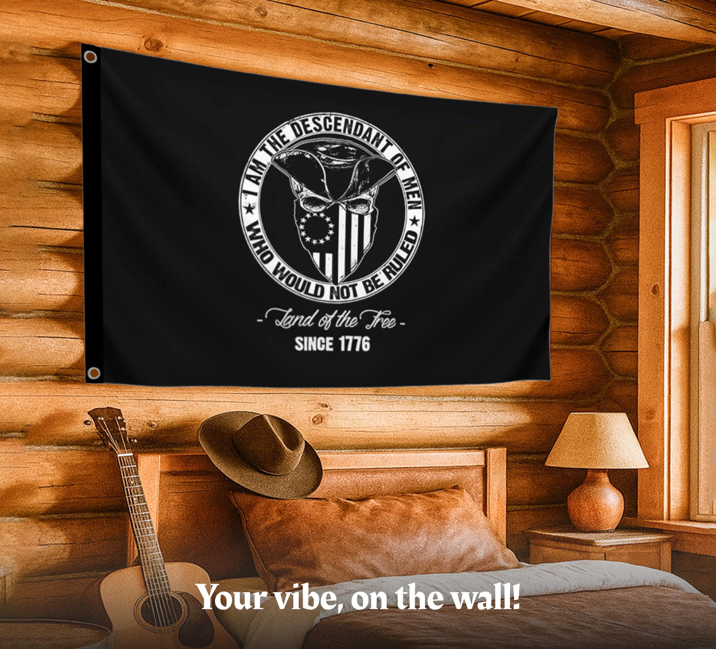 3x5 Ft Single Sided Polyester Flag with 2 Grommets - Proud American Infidel in God We Trust - American Banner for Outside - Political Flags Republican Conservative for Indoor and Outdoor