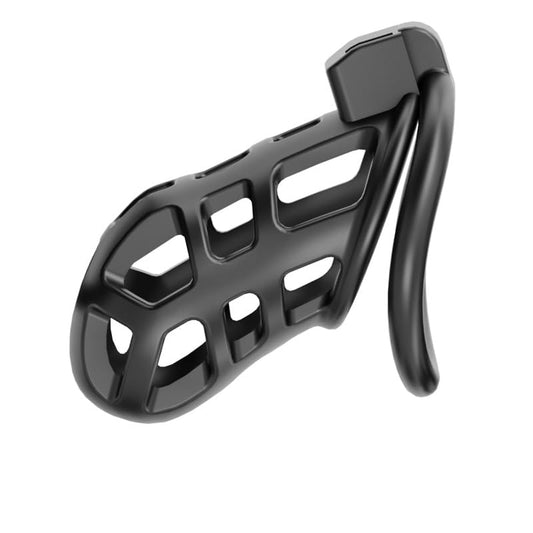 Black Male Metal Cock Chastity Cage - Large Chastity Device with 3 Sizes Rings and Invisible Lock for Man - Penis Exercise Bondage Gear - Accessories Adult Sex Toys - Male Chastity Device Cocks Cage