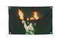3x5 Feet Cool Flags Banners for Room Guys and Girls with Four Brass Grommets - Single Sided Meme Tapestry Flag with Cat - Polyester Poster for Bedroom Decor Banner for Inside Outside in College Dorm
