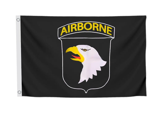 3x5 Feet Army Airborne Flag with Two Brass Grommets - Double Sided Licensed Army Forces Flag for 4th of July or Memorial Day - Polyester American Flag for Outside or Outside - Banner for Room Decor