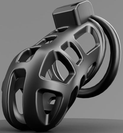 Black Male Metal Cock Chastity Cage - Large Chastity Device with 3 Sizes Rings and Invisible Lock for Man - Penis Exercise Bondage Gear - Accessories Adult Sex Toys - Male Chastity Device Cocks Cage