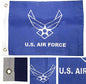 12x18 Embroidered U.S. Air Force Wings Double Sided 2ply 220D Nylon 12"x18" Fade Resistant Double Stitched Premium Penant House Banner Grommets