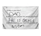 3x5 Feet Family Drama Flag with Four Brass Grommets - Who is Your Hero Banner for Wall Decoration - Dad and Mom Funny Family Flags - Polyester Tapestry Men and Woman Outdoor or Indoor Flag