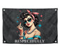3х5 Ft Humorous Polyester Flag Respectfully with Four Brass Grommets - Poster for Confidence and Goal Oriented People - Good Solution for Home Interior - Creative Banners for your Premises and Offices