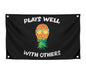 3x5 Pineapple Garden Polyester Flag with 4 Brass Grommets - Pineapple Street and Inspirational Wall Decor - Matches well with Other Pineapples Flags - Funny Indoor Banner for Guys and Girls