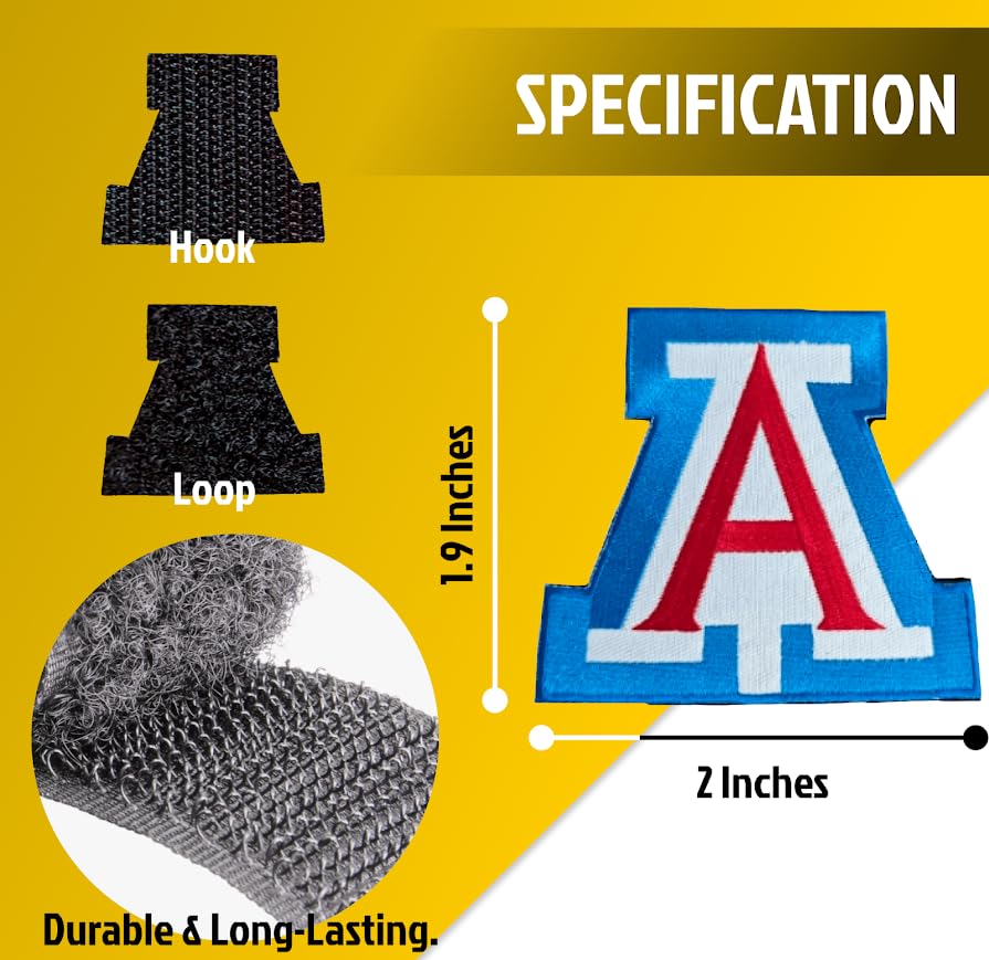 Arizona Embroidered Tactical Patch for Clothes or Hat - Hook and Loop Logo Vest Jacket Cap Hoodie Backpack - Morale Patch Owned - Hat Backpacks Decorations - Clothes Accessories for Backpack