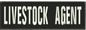 Livestock Agent Embroidery Patches 3x10 Hook on Back Black and White