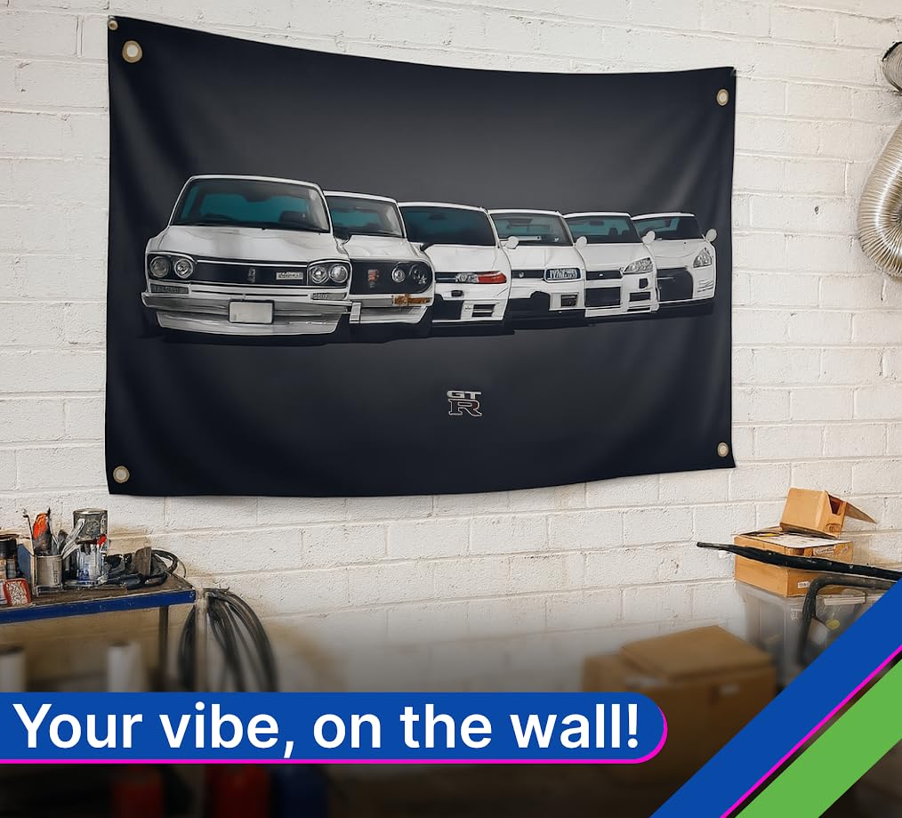 3×5 ft Racing Car Banner with Four Brass Grommets, Motorsport Flag