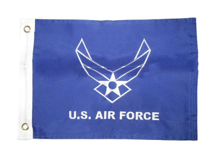 12x18 Embroidered U.S. Air Force Wings Double Sided 2ply 220D Nylon 12"x18" Fade Resistant Double Stitched Premium Penant House Banner Grommets