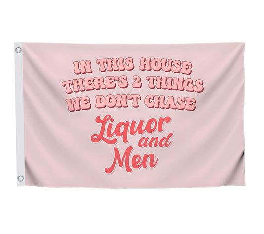 3x5 FT Liquor and Men Flag - Meme Tapestries Funny Single Sided Flag Banners for Room Teen - Funny Tapestry for Bedroom - Wall Flags for College Poster Room Decor - Twitter Quote Tapestry for Girls