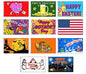 Seasonal Holiday House and Garden Decorative Flag Bundle - Size 3x5 (Set of 11)
