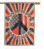 30x40 Inches Hippie Peace Polyester Flags - Imagine All The People Living Life in Peace Single Sided Flag - Decorations USA House or Home Wall Flags -