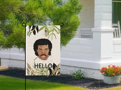 12x18 Inch Hello Funny Garden Flag with Four Brass Grommets - Hello Floral Home & Garden Flag - Vertical Personalized Flag Seasonal Home Yard Outdoor Decoration - Holiday Flags Yard