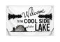 3x5 Feet Welcome to The Lake Polyester Flag with 4 Brass Grommets - Decorations House or Home Wall Flags for Indoor/Outdoor - Welcome Lake Funny Posters for Back Yard