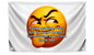 3x5 Feet Meme Polyester Flag "Youre Making a Face But Ur Friend Doesnt Turn Around So U Stand There Like" with 4 Grommets - Emojis Smile Single Sided Banner for Wall - Cool Flags for Decor Boys Room