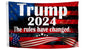 3x5 Ft 2024 Polyester Flag Take America Back - Large American President Republican Banner with 2 Grommets - Donald Room Single Sided Flags for Republicans - Political Home Banner - Keep America Great