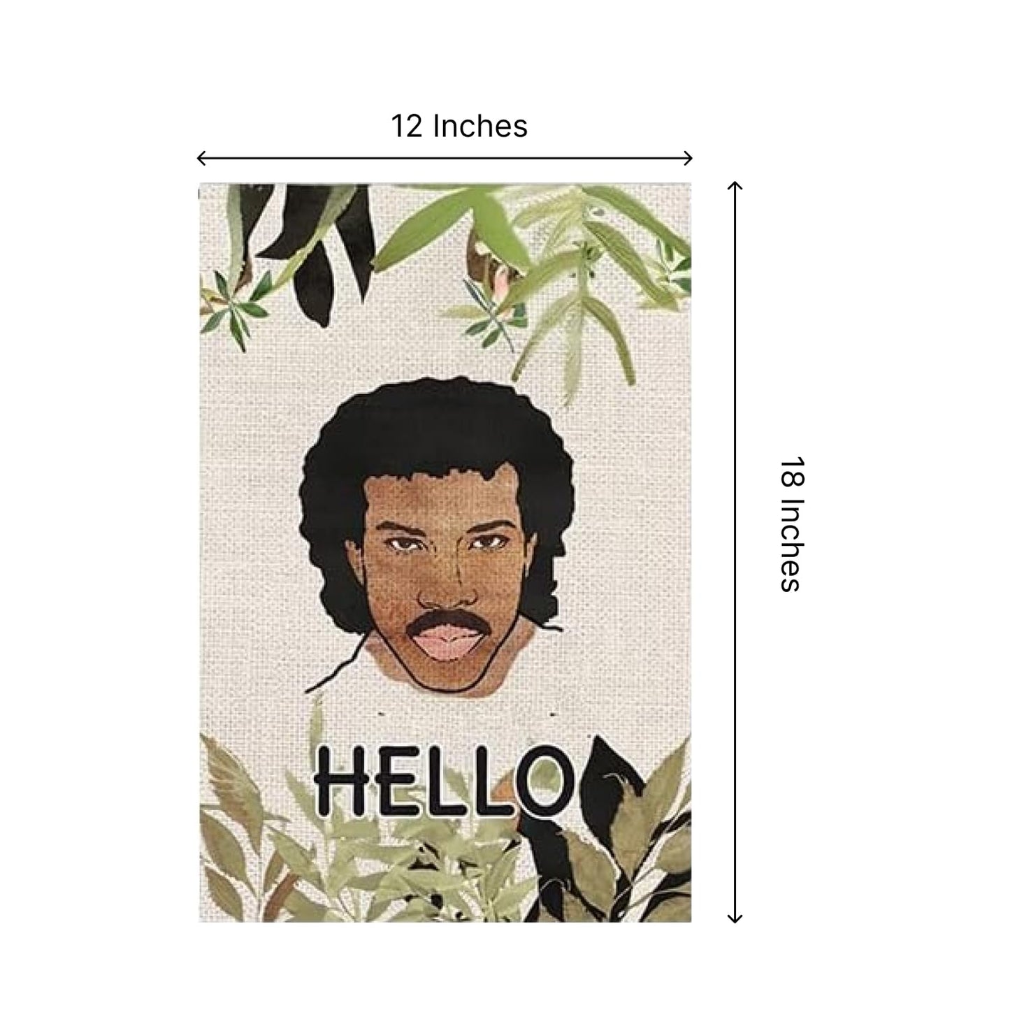 12x18 Inch Hello Funny Garden Polyester Flag with 4 Grommets - Vertical Personalized Single Sided Flag Seasonal Home Yard Outdoor Decoration - Holiday Flags Yard - Hello Floral Home & Garden Flag