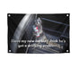 3x5 Ft Funny Raccoon Monday Morning Polyester Flag with Four Brass Grommets - Flags quote I Love My New Cat But I Think He's Got A Drinking Problem - Funny Animal Wall Flag Decor for College Dorm Room