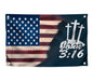 3x5 Ft Jesus American Flags Polyester John 3 16 with Two Brass Grommets - Faith Over Fear House Yard Decor Banner - Christian Jesus Easter Outdoor or Indoor Flag - Jesus Americane Flag for 4th of July