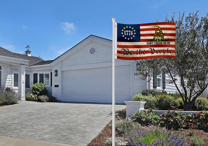3x5 Feet Liberty American Flag with Two Brass Grommets - Polyester 1776 We The People Flags for Garden Outside - Single Sided American Stars and Strips Banner - Political Flags for Wall Decoration