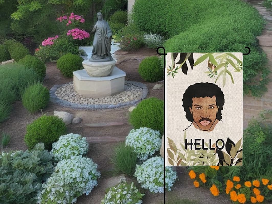 12x18 Inch Hello Funny Garden Polyester Flag with 4 Grommets - Vertical Personalized Single Sided Flag Seasonal Home Yard Outdoor Decoration - Holiday Flags Yard - Hello Floral Home & Garden Flag