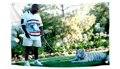 Banner Flag 3×4 FT, Boxer with Tiger Art, 4 Grommets