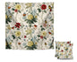 Set of 2 Decorative Throw Spring Pillow Covers 18x18 Inches - Sage Green Wild Flower Plant Throw Pillows Case - Seasonal Floral Decorative Square in Linen - Farmhouse Decor Cushion Covers for Home
