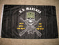 AES Double Sided Us Marines Mess with The Best Die Like The Rest 3X5 2Ply Sewn Flag
