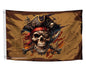 3x5 Feet Pirate Skull Flag with Two Brass Grommets - Pirat Flags Skull and Crossbones for Garden Yard Lawn Patio House - Yard Porch Patio Banner Flags for Decoration - Pirate Banner or Black Boat Poster