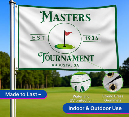 3×5 ft Golf Sports Banner, Tournament Flag with 2 Grommets