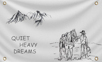 3×5 ft Banner Flag with Minimalist Western Artwork