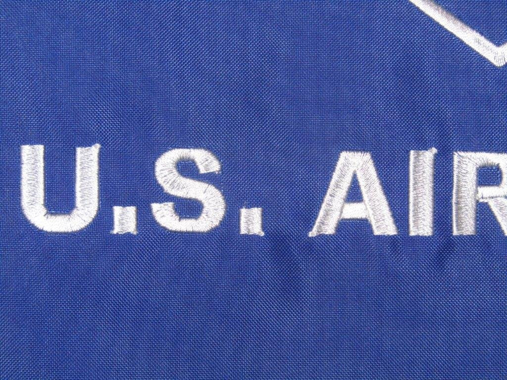 12x18 Embroidered U.S. Air Force Wings Double Sided 2ply 220D Nylon 12"x18" Fade Resistant Double Stitched Premium Penant House Banner Grommets