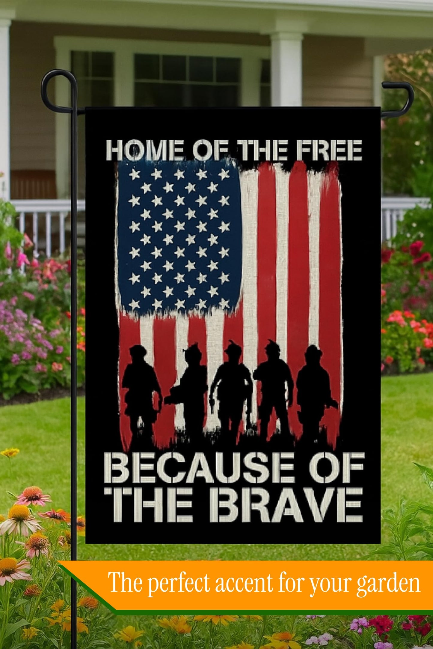 28x40 Inch Double Sided Summer Garden Flag - Memorial Day Yard Flag - Seasonal Large Outdoor Garden Flags of Burlap - Veteran USA flag 4th of July Independence Day - Yard Decorations
