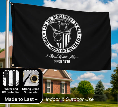 3x5 Ft Single Sided Polyester Flag with 2 Grommets - Proud American Infidel in God We Trust - American Banner for Outside - Political Flags Republican Conservative for Indoor and Outdoor