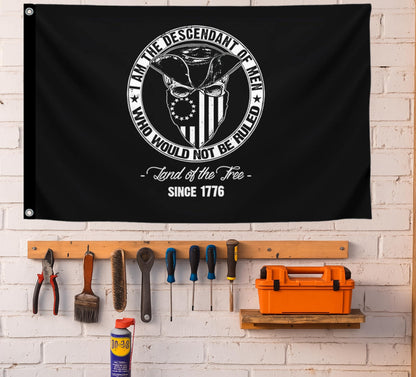 3x5 Ft Single Sided Polyester Flag with 2 Grommets - Proud American Infidel in God We Trust - American Banner for Outside - Political Flags Republican Conservative for Indoor and Outdoor