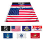 Set of 7 US Military Flags 3 x 5ft - Air Force - Navy - USA - Coast Guard - Marine Corps - Army Space Force - Heavy Duty Veteran Banner Flag with Good