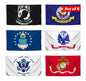 2x3 Feet Single Sided Polyester Military Flags with 2 Grommets Set of Five Branches - Army Flags Set Space Force - Licensed Armed Forces Flag -