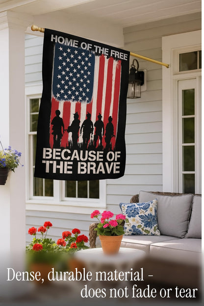 28x40 Inch Double Sided Summer Garden Flag - Memorial Day Yard Flag - Seasonal Large Outdoor Garden Flags of Burlap - Veteran USA flag 4th of July Independence Day - Yard Decorations