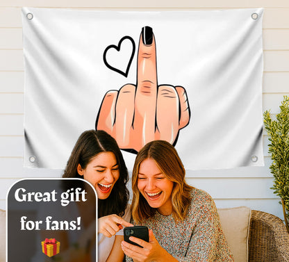 3х5 Ft Сool Brutal Polyester Flag with Four Brass Grommets - Provocative Banner with Sarcastic Undertone - Flags with Bright Social Statement for Home - Unconventional Solution for Decor your Property