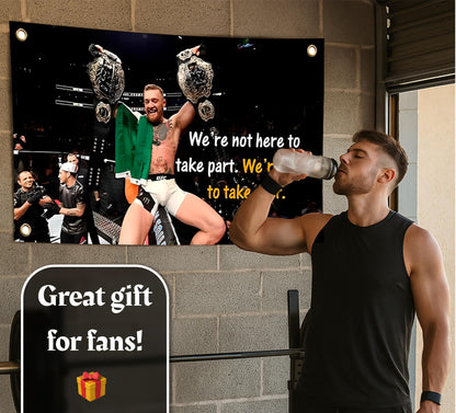 Be the Greatest Flag - Motivational Gym Flag 3x5 Feet with Four Brass Grommets - Home Wall Posters for Guys and Man - Muhammad Ali Cool Motivation Banners Decorations Outdoors or Indoors for Boys